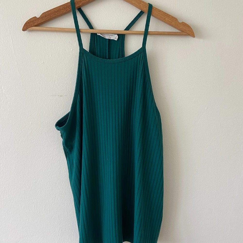 Flowy Teal Tank Top